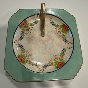 Vintage Hand Painted Floral Trinket Dish Made in Japan